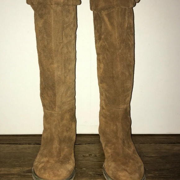 Free People Brown Tan Slouch Boots Honey Whiskey - Picture 3 of 8